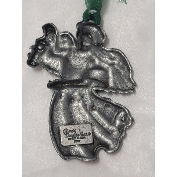 Angel Ornament 2007 By Gloria Duchin Inc Pewter With God All Things Are Possible - Picture 2 of 5